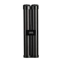 LUBINSKI Cigar Jar Tube for 2 Cigar Fingers Holders Humidor Cigar Moisturizing Case, Packed by Nice Gift Box