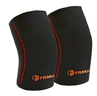 Knee Support Sleeve (Pair) for Men and Women, Best for Running, Weight Lifting, Cross Training Sports Exercise - Compression Brace with 5mm Thickness, Lightweight Neoprene Fabric for Comfortable Fit