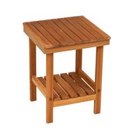 Teak Rigid-Leg Mini Bench (12" x 12")