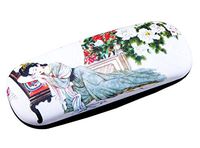 Ancient Chinese Beauty Hard Eyeglasses Case Glasses Protective Holder Leather Case - 22
