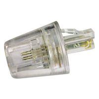Twisstop Rotating Phone Cord Detangler, Clear, Sold as 2 Each