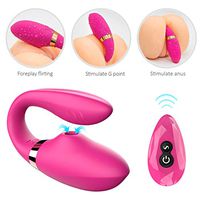 Perfect Size U Shape Vibrante Toy for Women Wearable V+ibrator Medical Silicone Wireless Remote Control Vibrating Rechargeable M+a+ssager for Women Couple