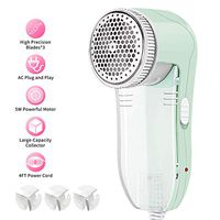 NEOYARDE Fabric Shaver, Fuzz Balls Pills Bobbles Lint Remover Defuzzer with 3 Replaceable 3-Leaf Stainless Steel Blades, AC120V Plug and Play
