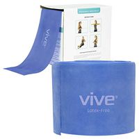 Vive Professional Resistance Bands - 25 Yard Non-Latex Roll for Physical Therapy, Lower and Upper Body Exercise Workout - Straight Elastic for Strength Training, Rehabilitation, Women, Men (X-Heavy)
