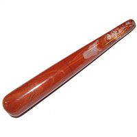 Satin Crystals Jasper Massage Red 3.9" Premium Crystal Healing Energy Wand Kundalini Artisan Craft Stone P01