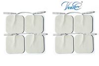 VeniCare 2" Square TENS Unit Electrodes 2x2 8 Pack TENS Unit Electrode Pads for TENS Massage EMS Palm Echo