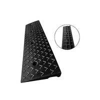 Rubber Deceleration Zone, Portable Car Uphill Pad, Non-Slip Steps Ramp Mat Villa Doorway Threshold Ramps Triangle Cushion (Size : 100256cm) (Color : Black)