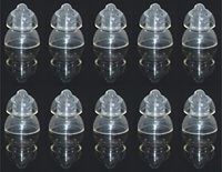 FCS MiniFit RIC Domes for Oticon MiniFit RIC Hearing Instrument 10-Pack (Power, 6 mm).