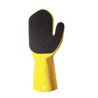 POPULAR LIFE Kleen Mitt Black Mitt for Right Hand - One Size Fits Most | Changeable Heavy Grade Scouring Pad