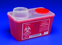 SharpSafety Monoject Sharps Container Part No. 8881676285 KENDALL HEALTHCARE PROD.