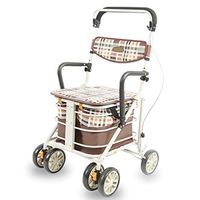 Portable Wheelchair Adult Transport Walker Oversized Storage Bag for The Elderly Travel, Shopping, Medical Ambulance Adjustable armrest Lightweight Folding Can Bear 150kg