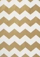 Club Pack of 120 Gold and White Chevron Striped Large Decorative Paper Party Treat Bags 8.75"