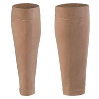 general3 Unisex Elastic Gaiter Socks Open Toe Guard Sock Sport Pressure Sock Tights for Men Women (Khaki, L-Crus:40-51CM)