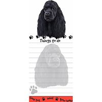 "Cocker Spaniel Magnetic List Pads" Uniquely Shaped Sticky Notepad Measures 8.5 by 3.5 Inches