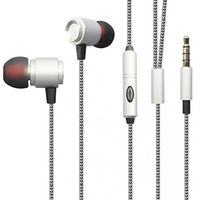 Galaxy S9 S9+, Note 8, S8 S8+ Compatible Superior Sound Earbuds Handsfree Earphones Mic Metal Headphones Headset in-Ear Wired 3.5mm [Silver] for Samsung Galaxy S9 S9+, Note 8, S8 S8+