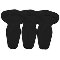 Bringsine Shoe Pads, High Heel Shoe Cushion Insole Inserts Pads, Heel Grips Back Liner Shoe Boot Cushion Black 3 Pairs