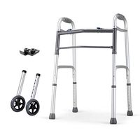 Elderly Walker Disabled with Wheels and Ergonomic Handles Walking Aids Old Age Assistant Lower Limb Training for Seniors, Handicap, Max 180 Kg(400 Lbs)
