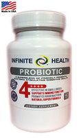 Probiotic Supplement / Enzymes by Infinite Health - 90 Small Easy to Swallow Capsules - All Natural, Helps Relieve Digestive problems & Gas - Improves Immune System 2.1 Billion CFU's per Capsule