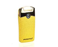 Unishow ® Single Arc USB Rechargeable Flameless Windproof Electronic Cigarette Metal Lighter in Gift Box (Shining Gold)