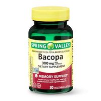 Spring Valley Bacopa 300 mg Memory Support, 30 Vegetarian Capsules
