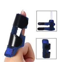 Trigger Finger Splint Brace, Finger Mover Activity Straight Finger Guard Sleeve Fracture Fixation Splint,Built-in Aluminium Bar Support for Finger Straightening Tendon Release & Pain Relief (Blue)