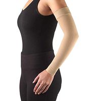 Ames Walker AW Style 702 Lymphedema Armsleeve w SoftTop 15 20 mmHg Sand Medium Manage Edema Swelling Post Mastectomy Conditions Comfortable Fabric