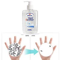 Disposable Hand Sanitizer Gel - 300ml Natural Hand Sanitizer Kit Long-lasting Anti-Bacterial Quick Drying Liquid Hand Soap, No Water Required (240ml)