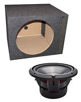 ROCKFORD FOSGATE P3D2-12 12" 1200 Watt 2-Ohm DVC Car Audio Subwoofer + Sub Box