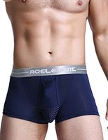 RONSHIN Men Modal U-Design Convex Penis Bag Underwear Soft Lingerie Briefs Boxers(Royal Blue L)