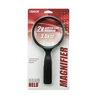 Carson HandHeld Series 2x Hand Held Magnifier with 3.5x Spot Lens (JS-24)