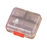 SUJING 7-Day Pill Organizer Medicine Organizer Vitamin Holder Pill Container Box Medication Dispenser Case Pill Case Medicine Case Pill Box (Gray)