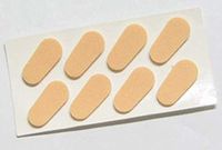 Soft Peel N Stick Nose Pads Long, 4 Pair, Peach Colored