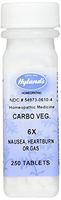 Hyland's Carbo Vegetabilis 6X Tablets, Natural Homeopathic Relief of Nausea, Heartburn or Gas Relief, 250 Count