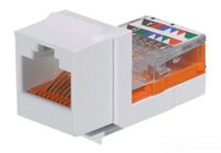 Panduit NK5E88MWHY Category-5E 8-Wire Lead-Frame Style Jack Module, White, 4-Pair
