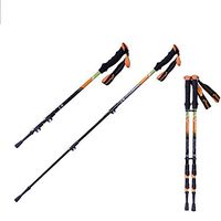 XIHAA 3K Carbon Fiber Walking Stick,Light Weight Style with Superior Tungsten Steel Tip End Offering Long Lifetime Durable Use(1 Pair),Black