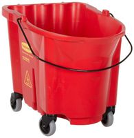 Rubbermaid Commercial WaveBrake Bucket, 35-Quart Capacity, 20.1-Inch Length x 16-Inch Width x 17.4-Inch Height, Red (FG757088RED)
