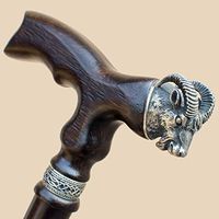 Stylish Wooden Walking Cane for Men and Women - Aries - Fashionable Wood Walking Stick