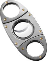 Visol VCUT-7 Drake Polish Brass Chrome Guillotine Cigar Cutter