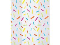 Small Colorful"Candy Sprinkles" 7x2x3" Cello Cellophane Treat Food Snack Bags (25 ct)