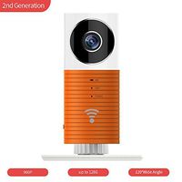 Clever Dog WiFi Security Camera HD with Wide Angle, Advanced Person Pets Detection, Two-Way Audio, SD Card Alarm Recording, Cloud Storage, Motion Alerts with iPhone, Android Smartphone Apps- ORANGE