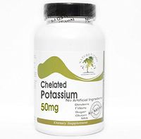 Chelated Potassium 99mg ~ 100 Capsules - No Additives ~ Naturetition Supplements
