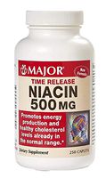 MAJOR NIACIN TR 500MG CAPLETS NIACIN-500 MG White 250 CAPLETS UPC 309044342702