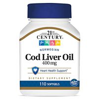 21st Century Cod Liver Oil Softgels, 110 Count (Pack of 3)