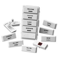 Leviton VPSLB-S4W Vizia RF+ White Label Kit for VRCS4 4-Button Scene Controller