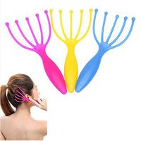 PinShang Home Office Travel Use Five Fingers Designer Pattern Claw Massager Head Scalp Massage (Random Color)
