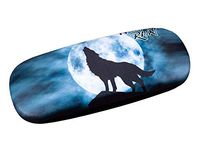PU Leather Hard Shell Eyeglass Case Glasses Storage Case Protective Case for Glasses Wolf - 03