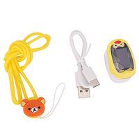 Qinlorgo Finger Blood Oxygen Meter,Household Professional Infant Finger Pulse Kids Blood Saturation Oxygen Meter Oximetry(Yellow)