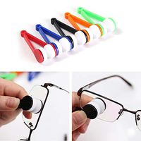 VinBee 20 Pcs Eyeglass Cleaner, Mini Sun Glasses Eyeglass Microfiber Spectacles Cleaner Brush Cleaning Tool, Eyeglasses Cleaner Cleaning Clip (Random Color)