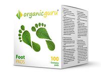 OrganicGuru 100 x Premium Foot Pads (50 days supply) 100% Pure & Natural Ingredients New Formula Foot Patches
