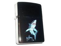 Zippo Mako Shark by Artist Guy Harvey Black Ice Lighter